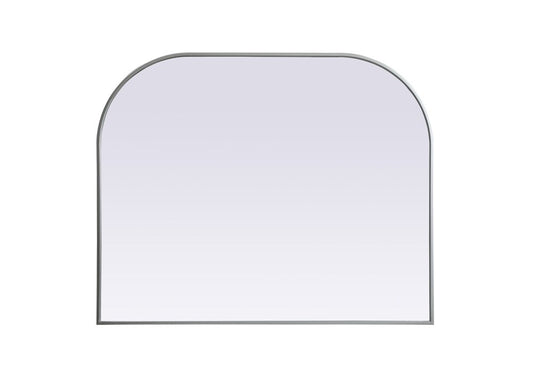 Elegant Furniture & Lighting - Blaire Metal Frame Arch Mirror 42x34 Inch in Silver - MR1B4234SIL veiw 1