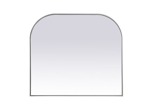 Elegant Furniture & Lighting - Blaire Metal Frame Arch Mirror 42x38 Inch in Silver - MR1B4238SIL veiw 1