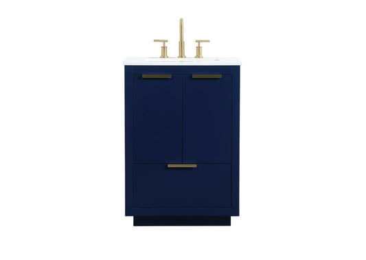Elegant Furniture & Lighting - Blake 24 inch Single bathroom vanity in blue - VF19424BL veiw 1