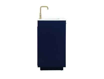 Elegant Furniture & Lighting - Blake 24 inch Single bathroom vanity in blue - VF19424BL veiw 7