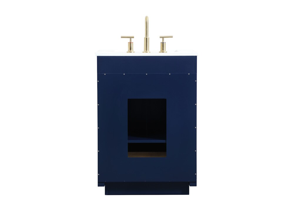 Elegant Furniture & Lighting - Blake 24 inch Single bathroom vanity in blue - VF19424BL veiw 8