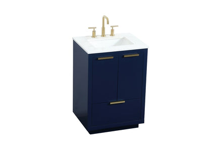 Elegant Furniture & Lighting - Blake 24 inch Single bathroom vanity in blue - VF19424BL veiw 15