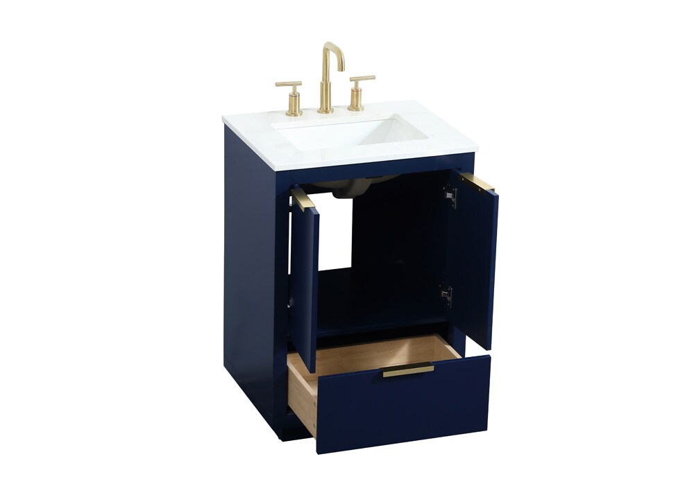 Elegant Furniture & Lighting - Blake 24 inch Single bathroom vanity in blue - VF19424BL veiw 16
