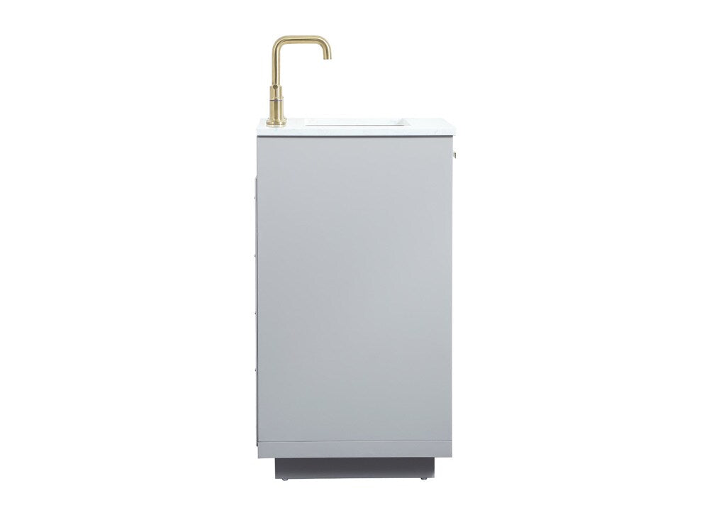 Elegant Furniture & Lighting - Blake 24 inch Single bathroom vanity in grey - VF19424GR veiw 7