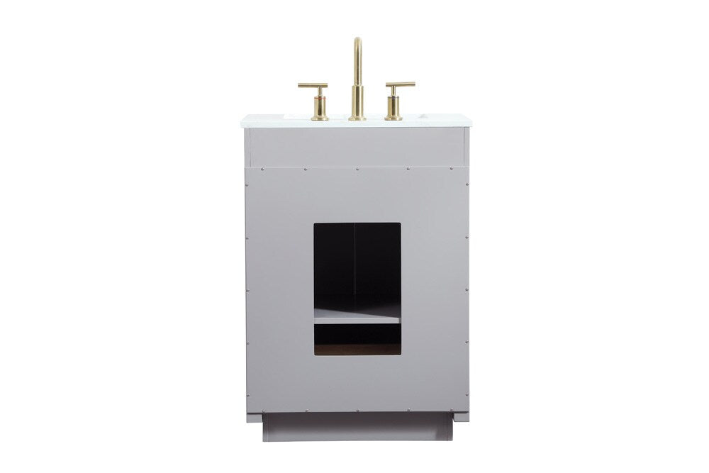 Elegant Furniture & Lighting - Blake 24 inch Single bathroom vanity in grey - VF19424GR veiw 8