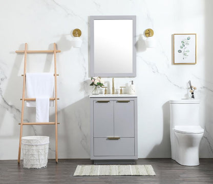 Elegant Furniture & Lighting - Blake 24 inch Single bathroom vanity in grey - VF19424GR veiw 11
