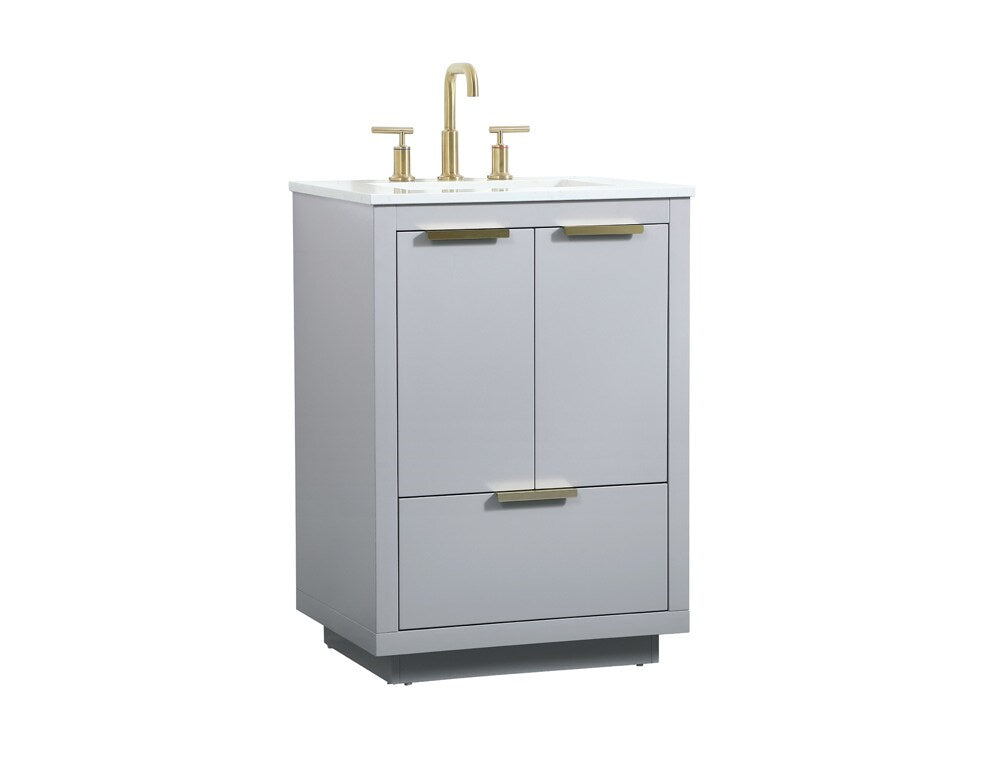 Elegant Furniture & Lighting - Blake 24 inch Single bathroom vanity in grey - VF19424GR veiw 14