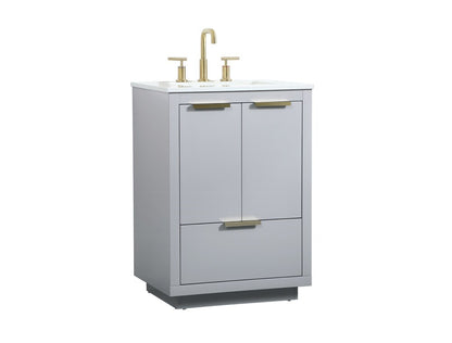 Elegant Furniture & Lighting - Blake 24 inch Single bathroom vanity in grey - VF19424GR veiw 14