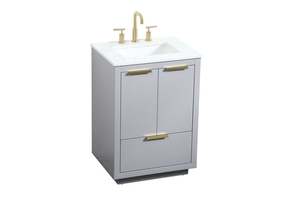 Elegant Furniture & Lighting - Blake 24 inch Single bathroom vanity in grey - VF19424GR veiw 15
