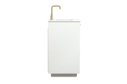 Elegant Furniture & Lighting - Blake 24 inch Single bathroom vanity in white - VF19424WH veiw 7