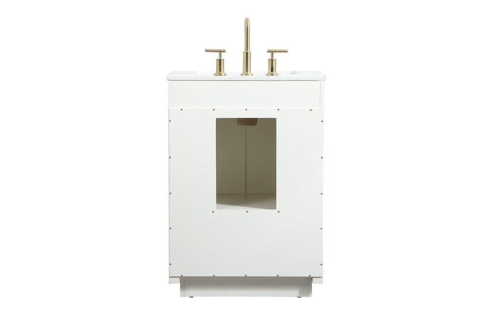 Elegant Furniture & Lighting - Blake 24 inch Single bathroom vanity in white - VF19424WH veiw 8