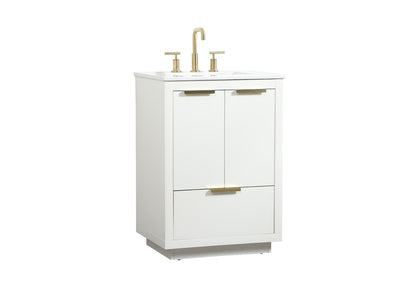 Elegant Furniture & Lighting - Blake 24 inch Single bathroom vanity in white - VF19424WH veiw 14