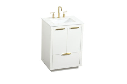 Elegant Furniture & Lighting - Blake 24 inch Single bathroom vanity in white - VF19424WH veiw 15