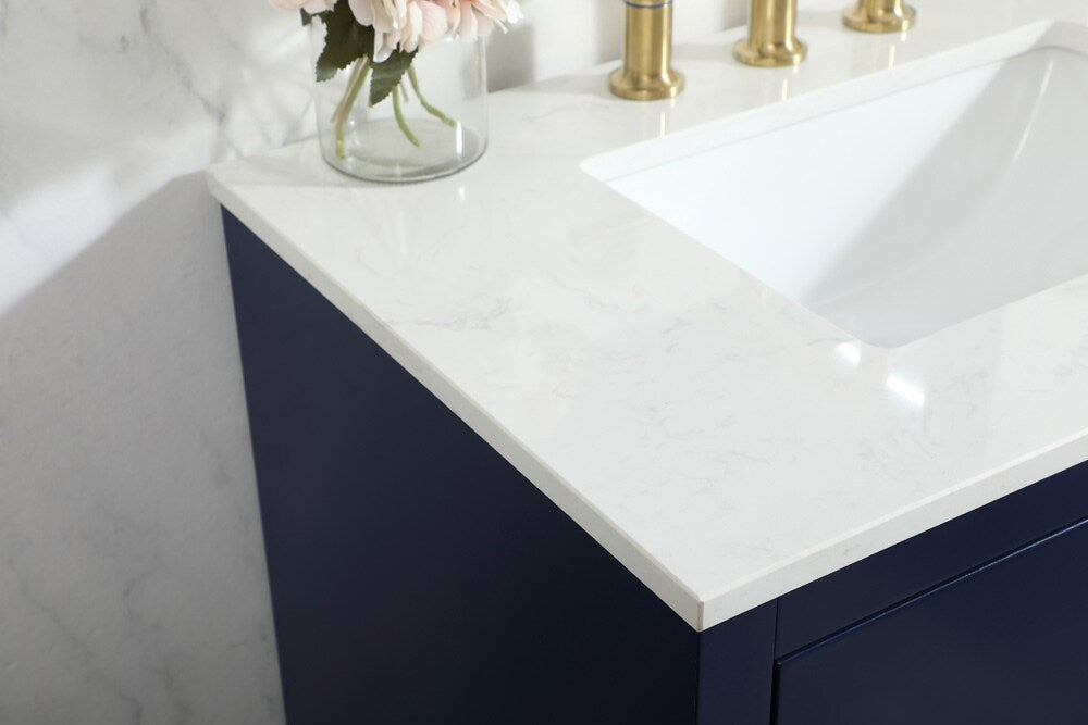 Elegant Furniture & Lighting - Blake 30 inch Single bathroom vanity in blue - VF19430BL veiw 12