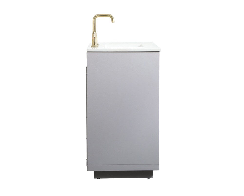 Elegant Furniture & Lighting - Blake 30 inch Single bathroom vanity in grey - VF19430GR veiw 7