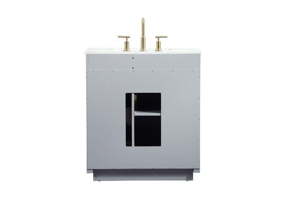 Elegant Furniture & Lighting - Blake 30 inch Single bathroom vanity in grey - VF19430GR veiw 8