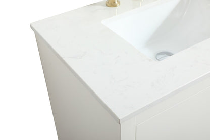 Elegant Furniture & Lighting - Blake 30 inch Single bathroom vanity in white - VF19430WH veiw 4