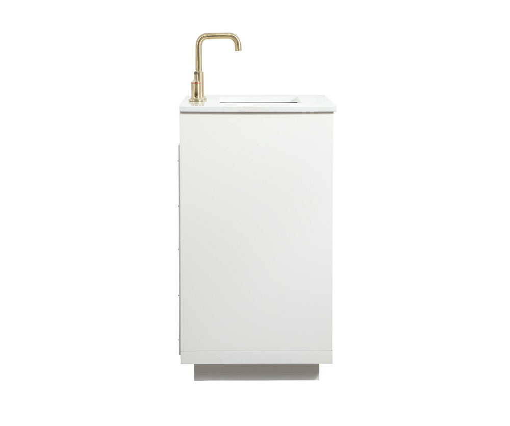 Elegant Furniture & Lighting - Blake 30 inch Single bathroom vanity in white - VF19430WH veiw 7