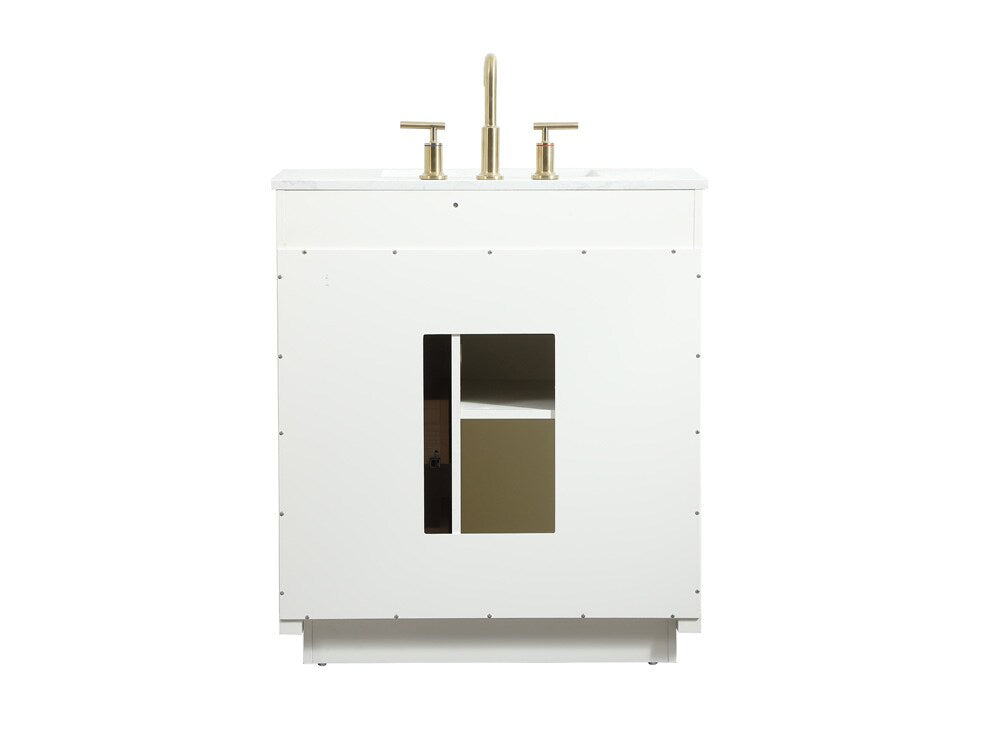 Elegant Furniture & Lighting - Blake 30 inch Single bathroom vanity in white - VF19430WH veiw 8