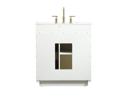 Elegant Furniture & Lighting - Blake 30 inch Single bathroom vanity in white - VF19430WH veiw 8