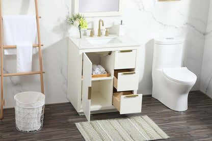 Elegant Furniture & Lighting - Blake 30 inch Single bathroom vanity in white - VF19430WH veiw 10