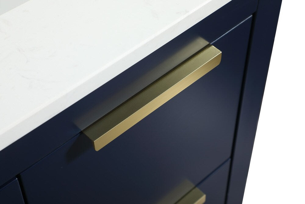 Elegant Furniture & Lighting - Blake 30 inch Single bathroom vanity in blue with backsplash - VF19430BL-BS veiw 5