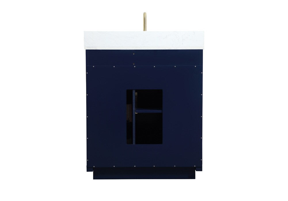 Elegant Furniture & Lighting - Blake 30 inch Single bathroom vanity in blue with backsplash - VF19430BL-BS veiw 8