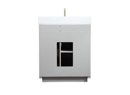 Elegant Furniture & Lighting - Blake 30 inch Single bathroom vanity in grey with backsplash - VF19430GR-BS veiw 8