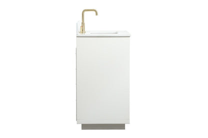Elegant Furniture & Lighting - Blake 30 inch Single bathroom vanity in white with backsplash - VF19430WH-BS veiw 7