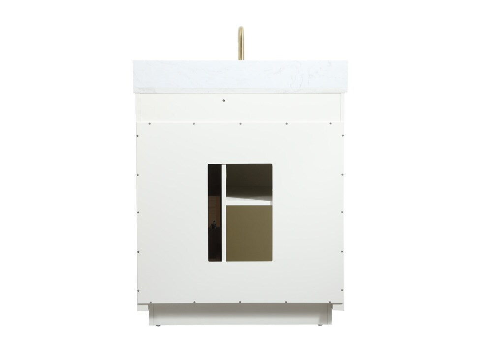Elegant Furniture & Lighting - Blake 30 inch Single bathroom vanity in white with backsplash - VF19430WH-BS veiw 8