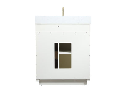 Elegant Furniture & Lighting - Blake 30 inch Single bathroom vanity in white with backsplash - VF19430WH-BS veiw 8