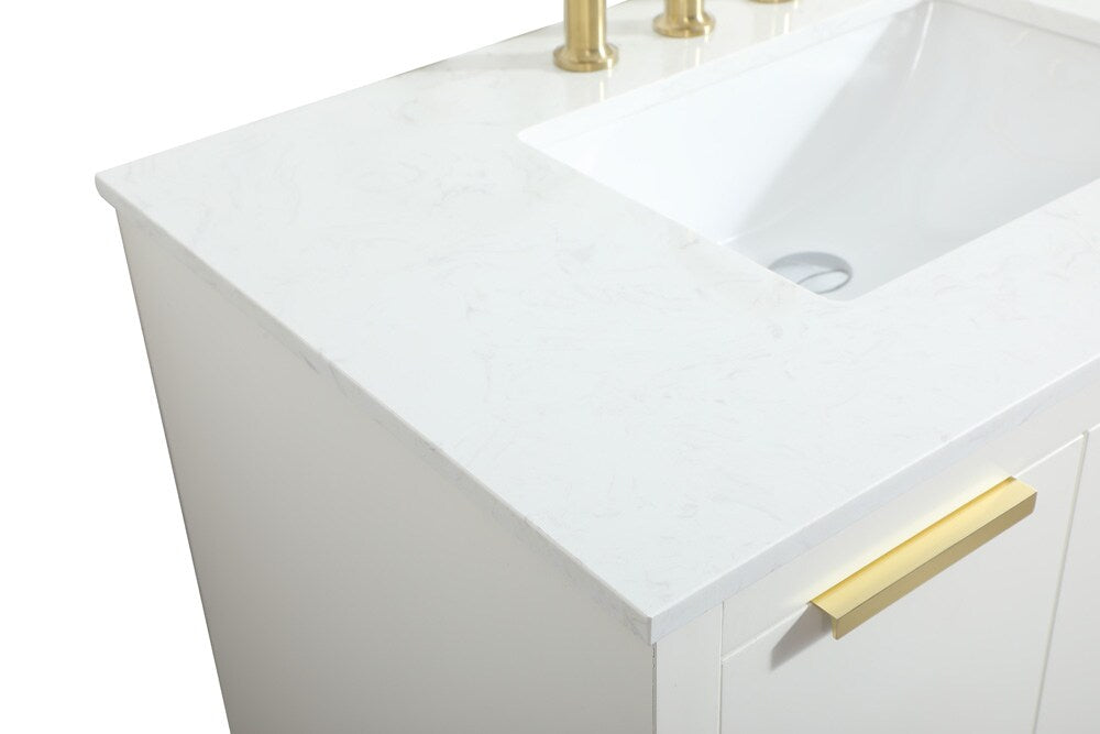 Elegant Furniture & Lighting - Blake 36 inch Single bathroom vanity in white - VF19436WH veiw 4