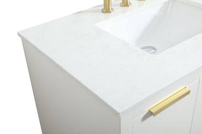 Elegant Furniture & Lighting - Blake 36 inch Single bathroom vanity in white - VF19436WH veiw 4