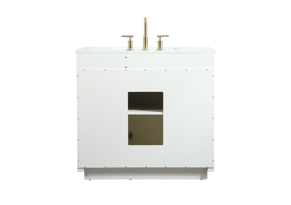 Elegant Furniture & Lighting - Blake 36 inch Single bathroom vanity in white - VF19436WH veiw 8
