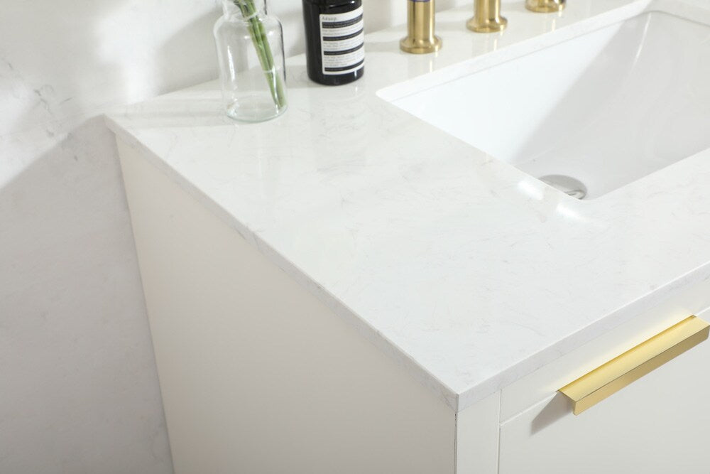 Elegant Furniture & Lighting - Blake 36 inch Single bathroom vanity in white - VF19436WH veiw 12