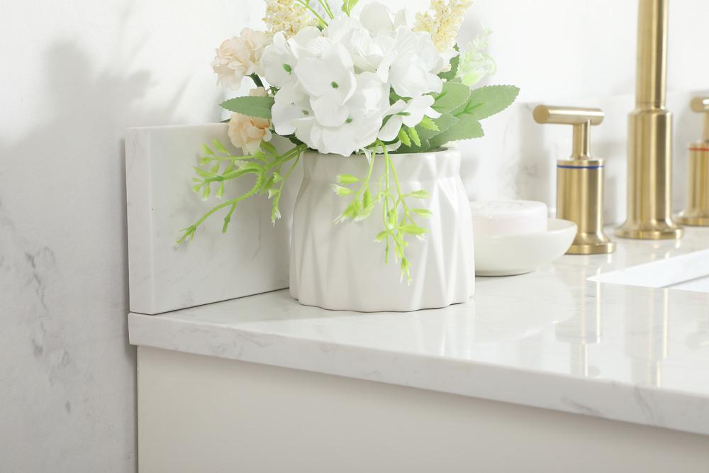 Elegant Furniture & Lighting - Blake 36 inch Single bathroom vanity in white with backsplash - VF19436WH-BS veiw 12