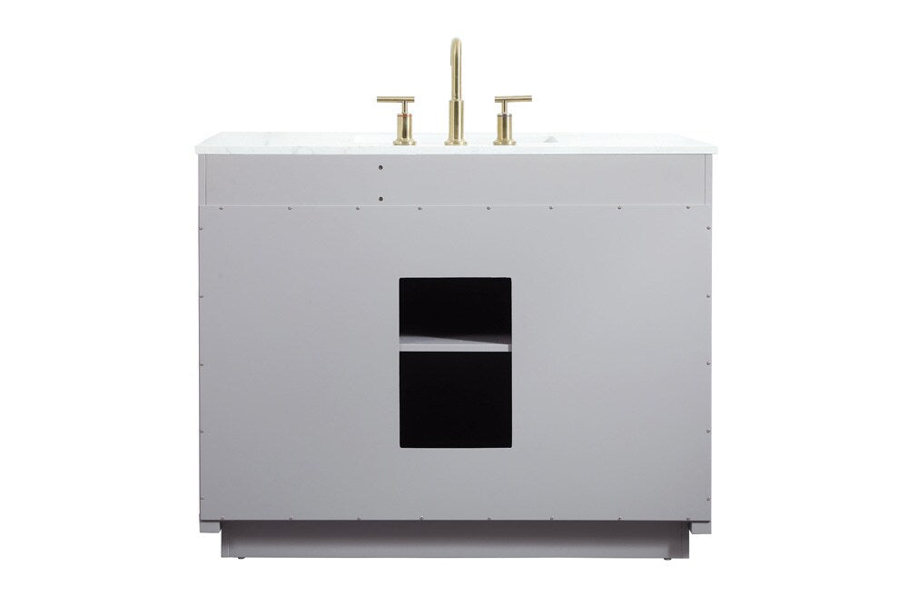 Elegant Furniture & Lighting - Blake 42 inch Single bathroom vanity in grey - VF19442GR veiw 8