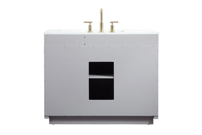 Elegant Furniture & Lighting - Blake 42 inch Single bathroom vanity in grey - VF19442GR veiw 8