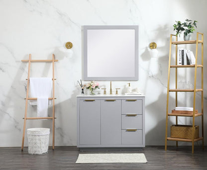 Elegant Furniture & Lighting - Blake 42 inch Single bathroom vanity in grey - VF19442GR veiw 11