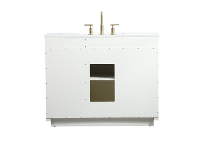 Elegant Furniture & Lighting - Blake 42 inch Single bathroom vanity in white - VF19442WH veiw 8