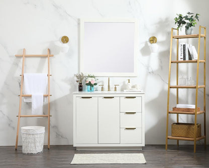 Elegant Furniture & Lighting - Blake 42 inch Single bathroom vanity in white - VF19442WH veiw 11