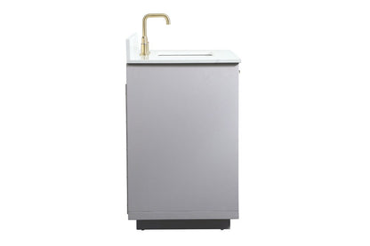 Elegant Furniture & Lighting - Blake 42 inch Single bathroom vanity in grey with backsplash - VF19442GR-BS veiw 7