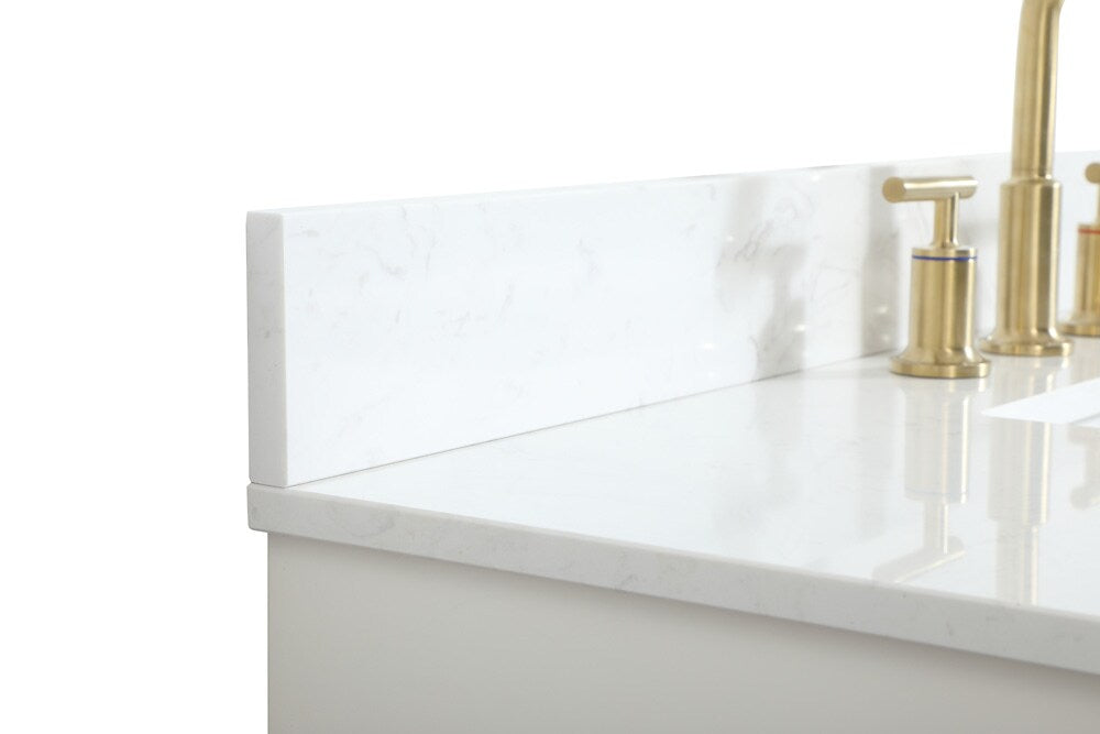 Elegant Furniture & Lighting - Blake 42 inch Single bathroom vanity in white with backsplash - VF19442WH-BS veiw 4