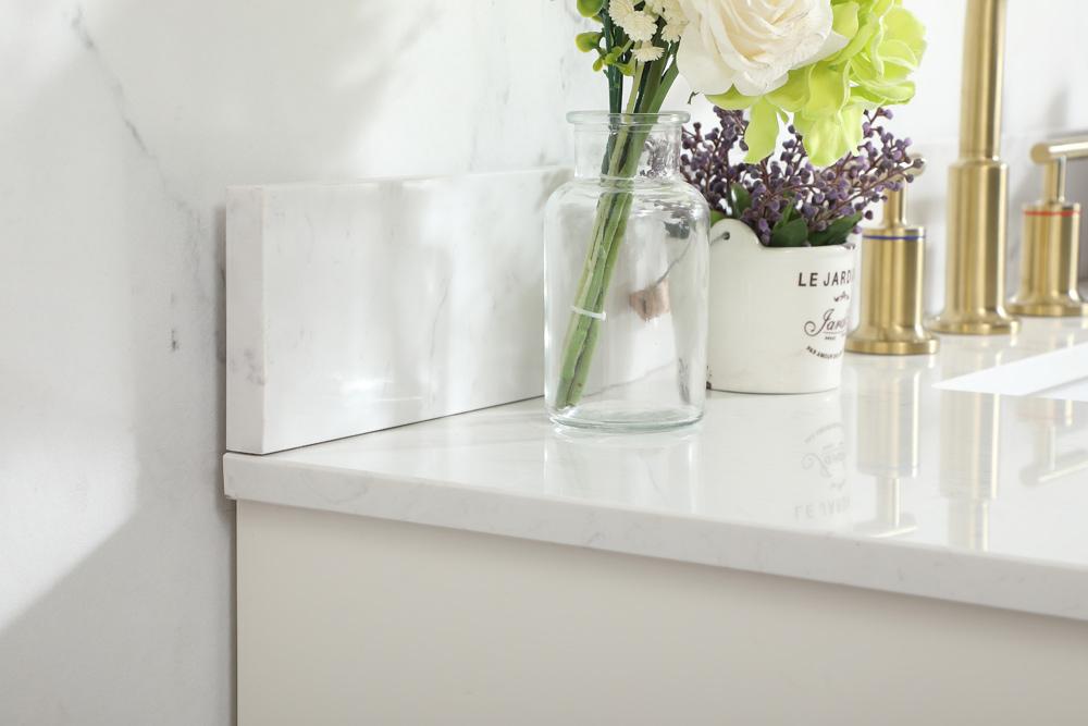 Elegant Furniture & Lighting - Blake 42 inch Single bathroom vanity in white with backsplash - VF19442WH-BS veiw 12