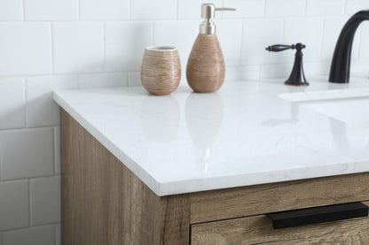 Elegant Furniture & Lighting - Blake 48 Inch SIngle Bathroom Vanity In Natural Oak - VF19448NT veiw 6