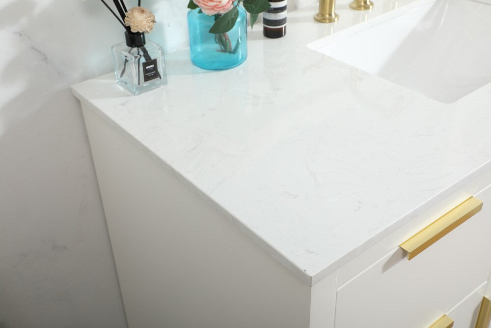 Elegant Furniture & Lighting - Blake 48 inch Single bathroom vanity in white - VF19448WH veiw 12