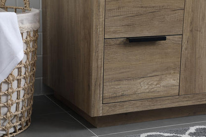 Elegant Furniture & Lighting - Blake 54 Inch SIngle Bathroom Vanity In Natural Oak - VF19454NT veiw 7