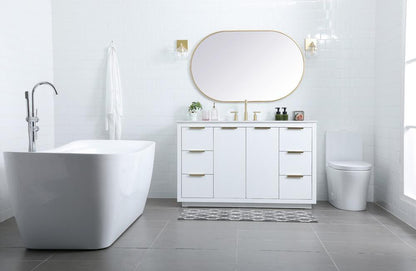 Elegant Furniture & Lighting - Blake 54 Inch SIngle Bathroom Vanity In White - VF19454WH veiw 5