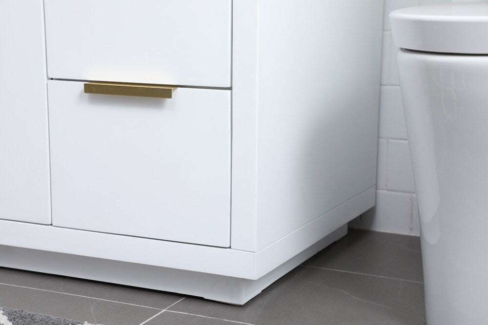 Elegant Furniture & Lighting - Blake 54 Inch SIngle Bathroom Vanity In White - VF19454WH veiw 7