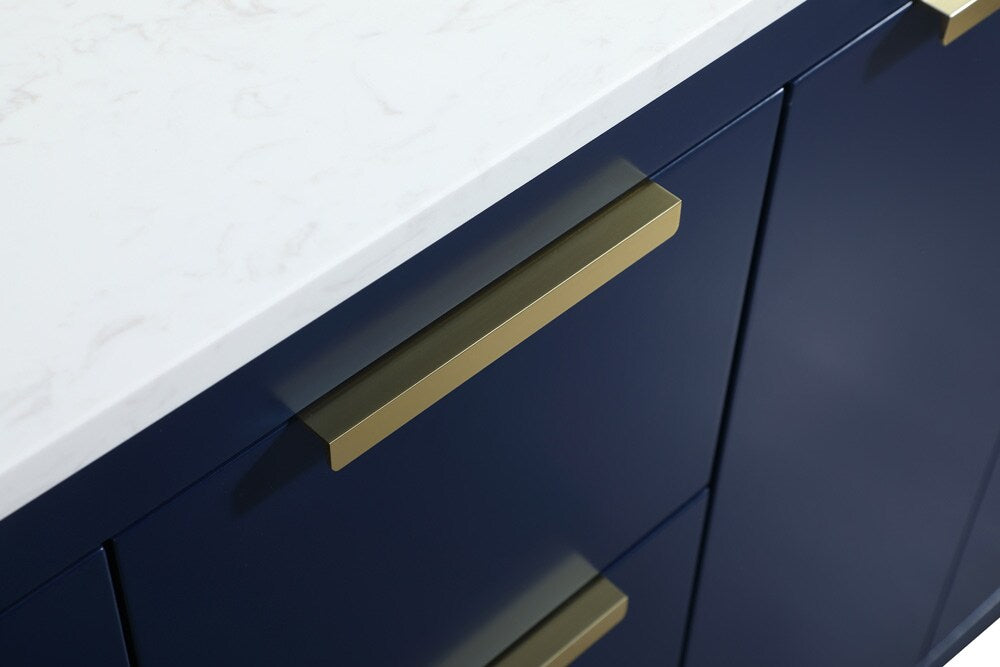 Elegant Furniture & Lighting - Blake 60 inch double bathroom vanity in blue - VF19460DBL veiw 5